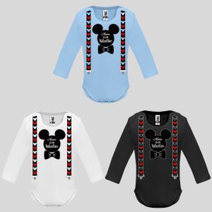 Бебешко боди с надпис - Mama is my Valentine