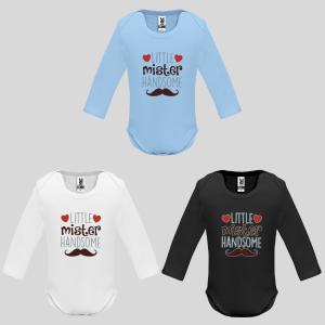 Бебешко боди с надпис - Little Mister Handsome