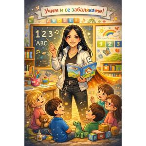 Карикатура върху Фолио Тапет за стена A3 - 29.7х42 см