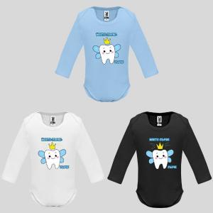 Бебешко боди с надпис - Моето първо зъбче за момче