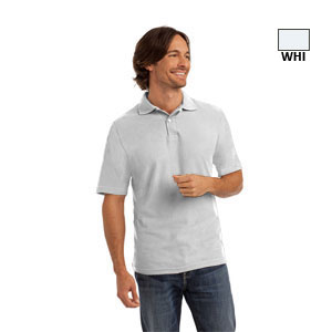 Мъжки тениски в бял цвят с цвят тип Лакоста