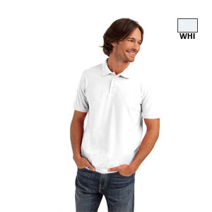 Мъжка тениска тип лакоста в бял цвят