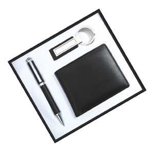 Комплект Химикалка, Ключодържател и Портфейл RICH