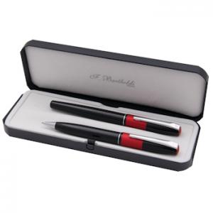 Комплект ролер и химикалка - бордо в кутия