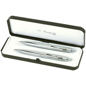 Молив и химикалка сатин в кутия