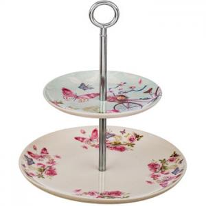 Пеперуди поднос на две нива