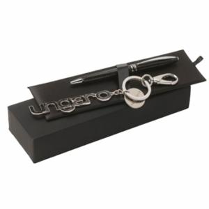 Луксозен комплект химикалка и ключодържател в