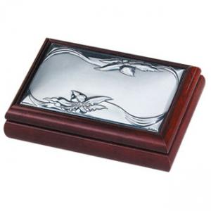 КУТИЯ ЗА БИЖУТА МАХАГОН И СРЕБРО