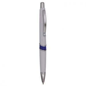 Химикалка - ERA - бяла със син кант