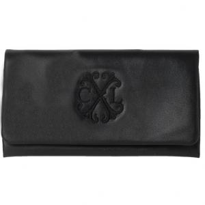 Стилен кожен травел портфейл - Logotype