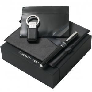 Луксозен комплект - Портфейл за карти, ключодържател - USB и Ролер