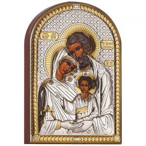 Посребрена икона Св. Семейство