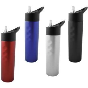 Спортна бутилка със сламка в различни цветове