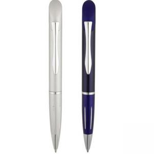 Метална химикалка със сребриста украса