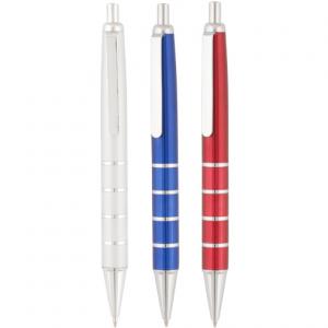 Химикалки в три цвята с метални пръстени