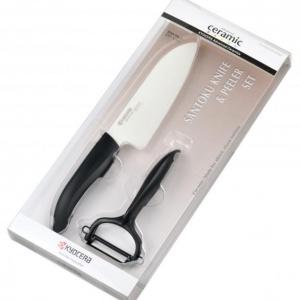 Комплект нож с белачка в кутия - черен