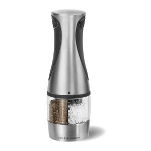 Хромирана електронна мелничка за сол и пипер - 2в1