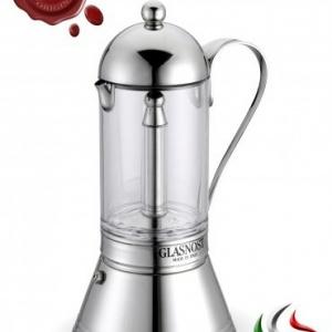 ПРОЗРАЧНА КАФЕВАРКА ` CRYSTAL ` - 4 кафета  с адаптор