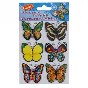 Декоративни стикери пеперуди с 3D ефект 6 броя