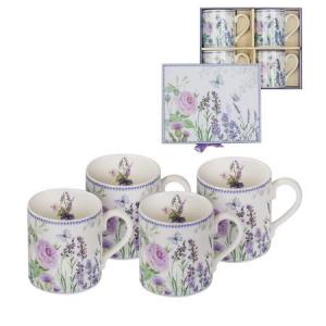 Луксозен сет 4 чаши - Лавандула
