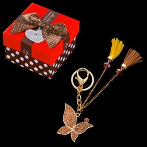 Луксозен ключодържател пеперуда