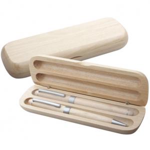 Дървен комплект - Химикалка и Ролер