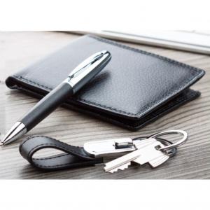 Комплект - Портфейл, химикалка и ключодържател