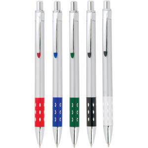 Сребристи химикалки с цветна украса