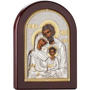 Посребрена икона Св. Семейство