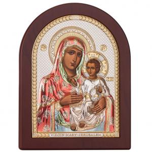 Посребрена икона Йерусалимска Богородица