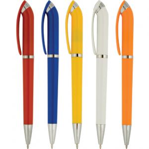 Пластмасова химикалка в пет цвята