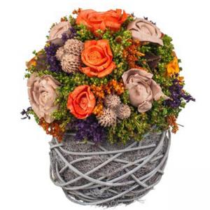 Декорация букет цветя - оранж