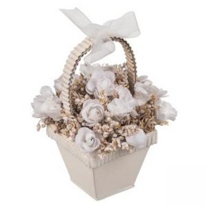 Кошничка цветя - бяла