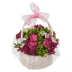 Кошничка цветя - лилав