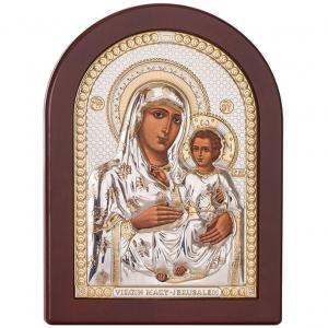 Посребрена икона Йерусалимска Богородица