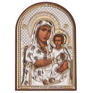Посребрена икона Йерусалимска Богородица