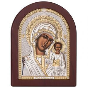 Посребрена икона Казанска Богородица