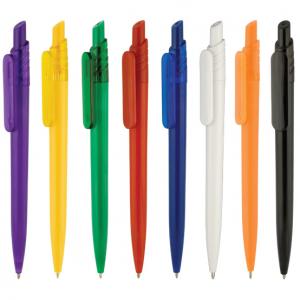 Осем цветови варианта пластмасова химикалка