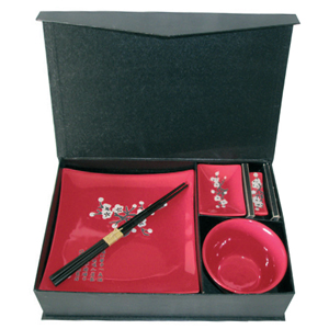 Комплект за Суши Сервиз 5 Части PLUM BLOSSOM