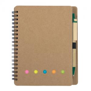 Еко бележник с индекси и химикалка