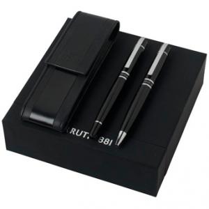 Луксозен комплект, включващ химикал, ролер и кожен калъф - Editorial Black