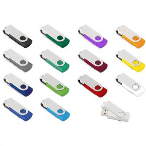USB от метал и пластмаса - 4 GB - различни цветове