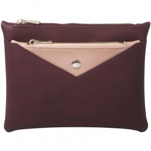 Луксозен дамска чанта - Bird Bordeaux