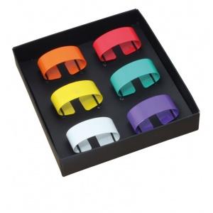 Пръстени за салфетки - 6ч.- различни цветове