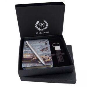 Комплект - бележник, ключодържател и химикалка