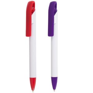 Пластмасова химикалка с цветен клип