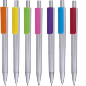 Химикалка с цветен клип