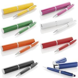 Метална химикалка с гумичка за тъчскрийн