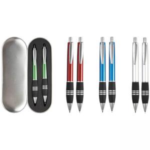 Метална химикалка и метален автоматичен молив