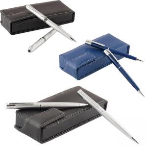 Метална химикалка и метален автоматичен молив